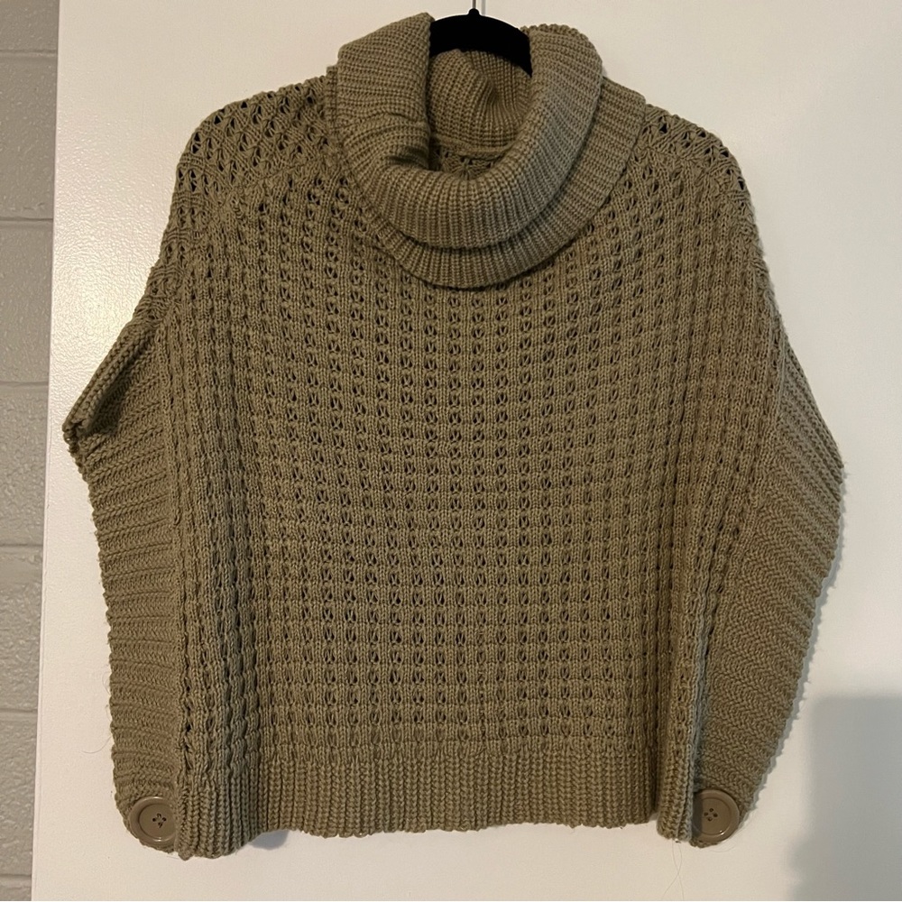 Cowl Neck Poncho Sweater